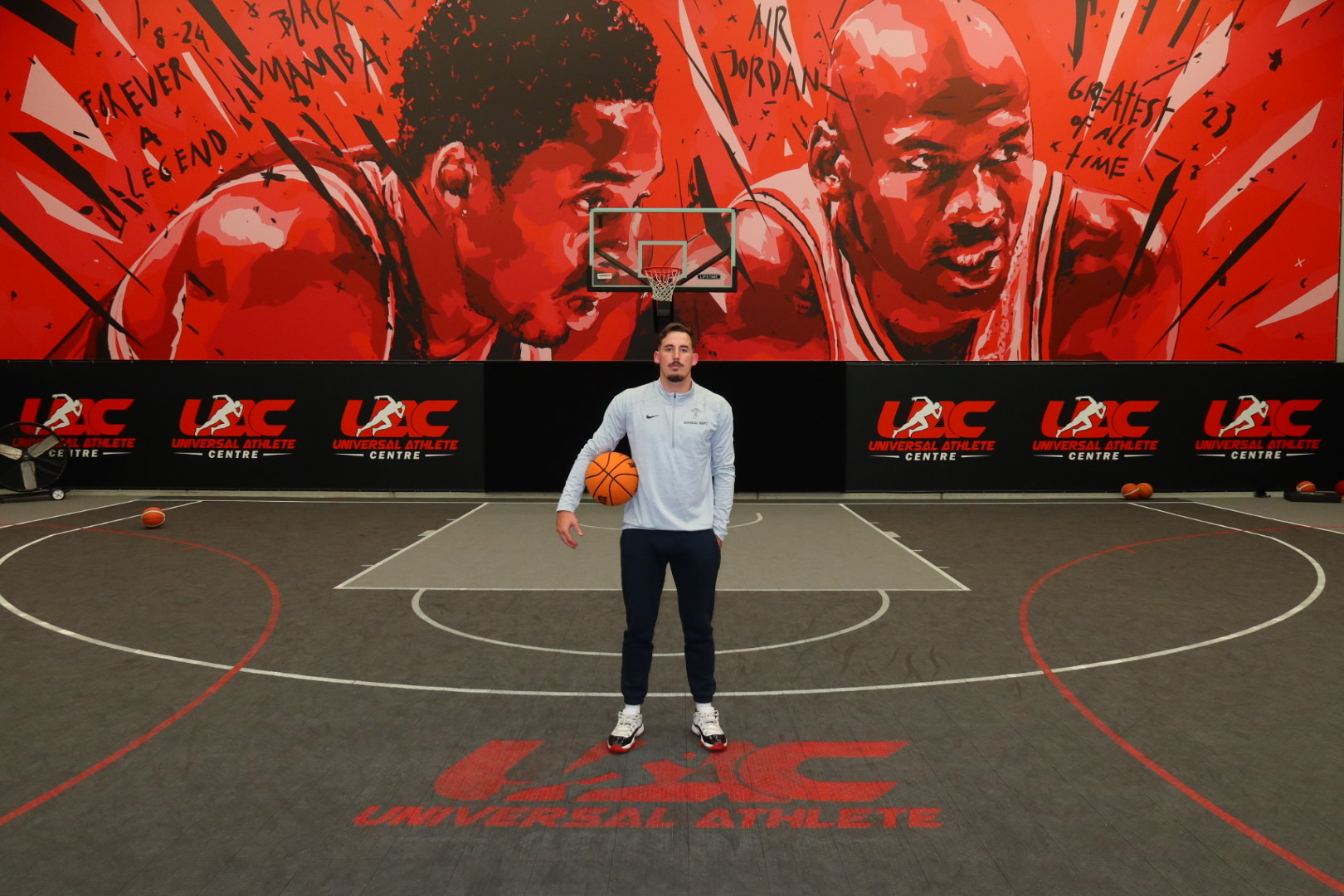 Basketball court at Universal Athlete Centre